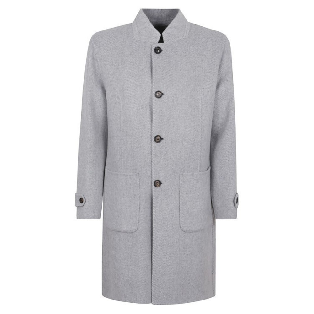 Eleventy Wool-Cashmere Blend Coat With Stand Collar - NWT